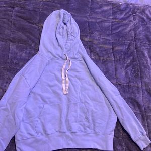 blue hoodie